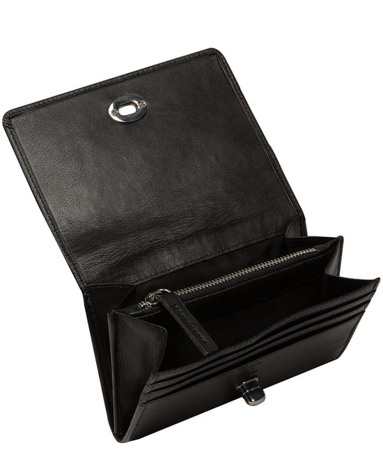 'Adriana' Black Leather Purse - Image 2