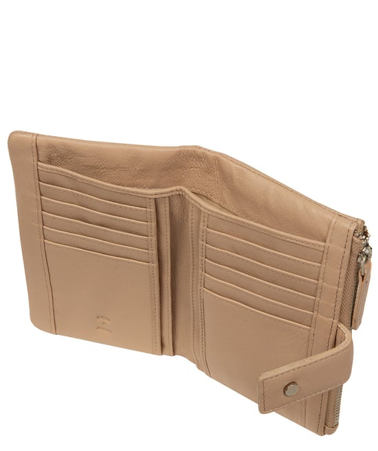 'Veronica' Latte Leather Purse - Image 2