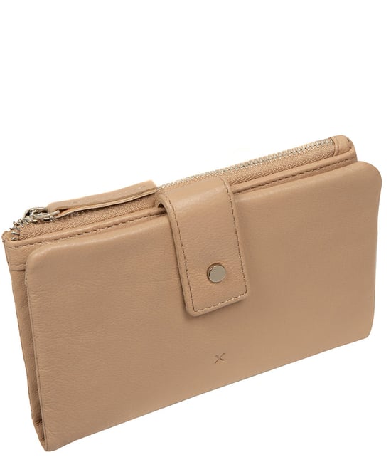 'Veronica' Latte Leather Purse - Image 3