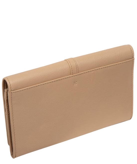 'Floriana' Latte Leather Purse - Image 3
