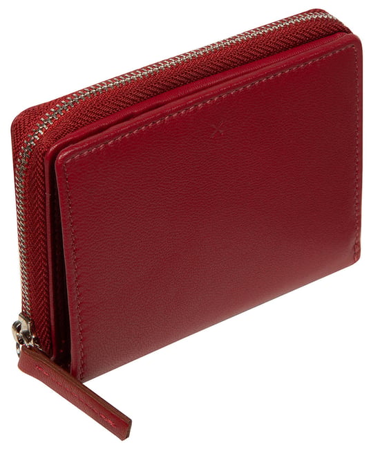 'Lilia' Red Leather Purse - Image 3