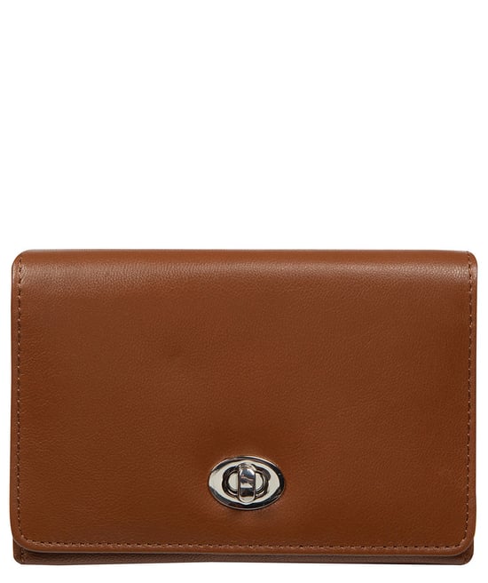 'Adriana' Tan Leather Purse - Image 1
