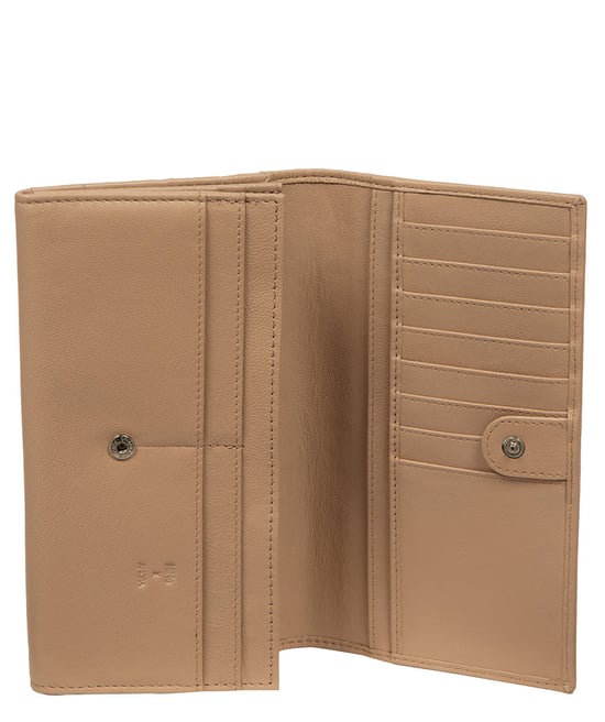 'Mirella' Latte Leather Purse - Image 4