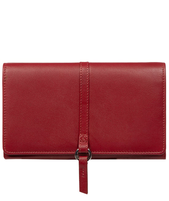 'Floriana' Red Leather Purse - Image 1