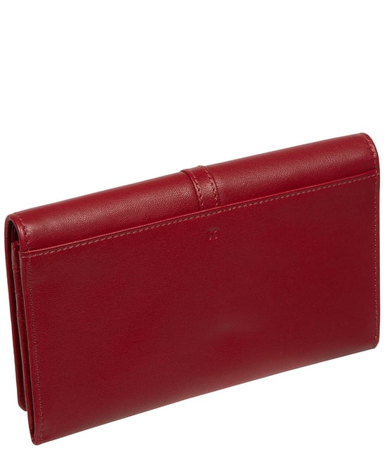 'Floriana' Red Leather Purse - Image 3