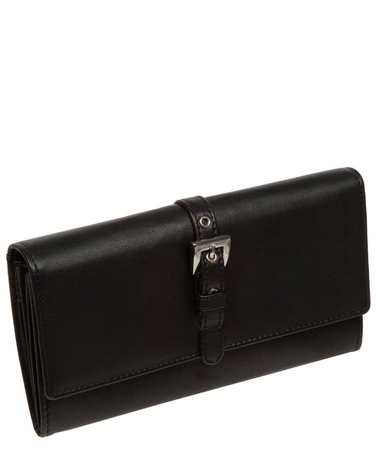 'Flavia' Black Leather Purse - Image 4