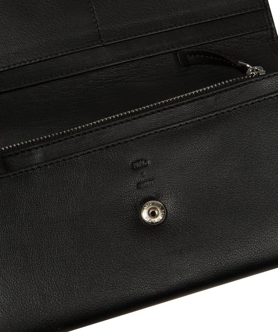 'Flavia' Black Leather Purse - Image 5