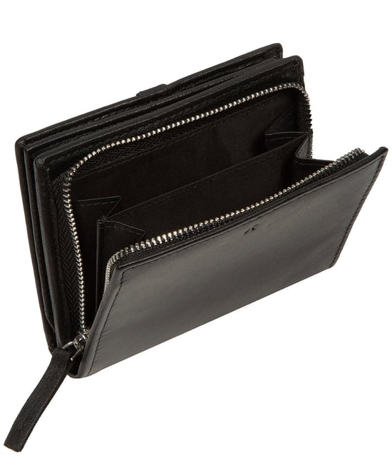 'Mariana' Black Leather Purse - Image 5