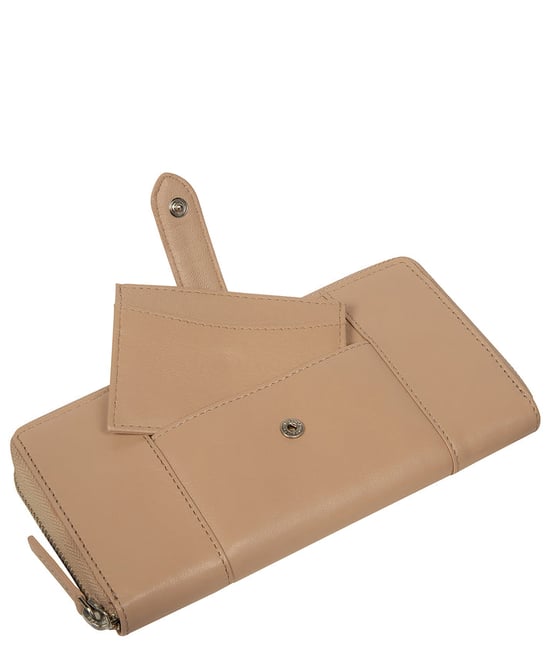 'Cecilia' Latte Leather Purse - Image 3