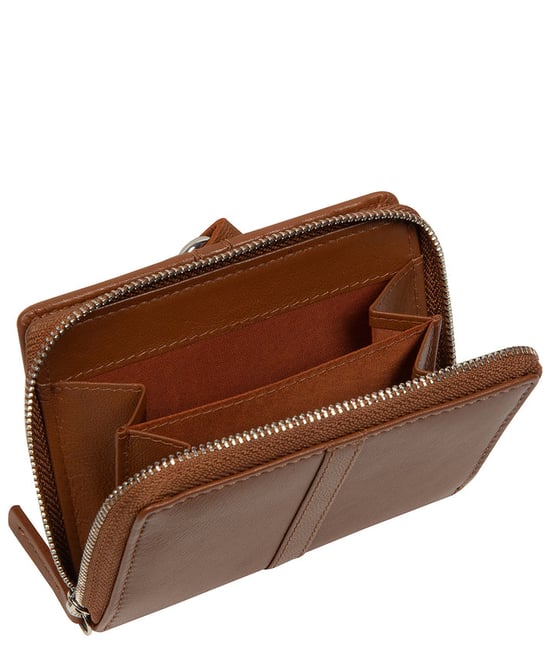 'Luciana' Tan Leather Purse - Image 4