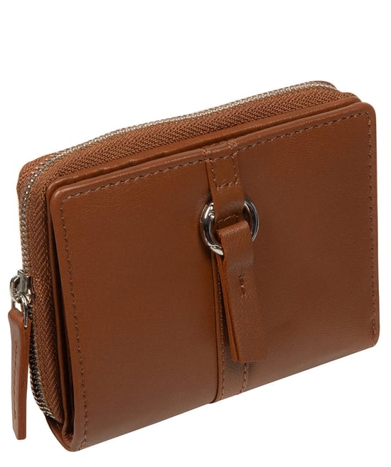 'Luciana' Tan Leather Purse - Image 5
