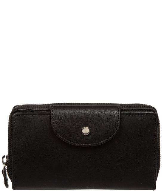 'Vanessa' Black Leather Purse - Image 1