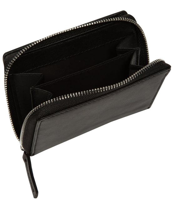 'Lilia' Black Leather Purse - Image 4