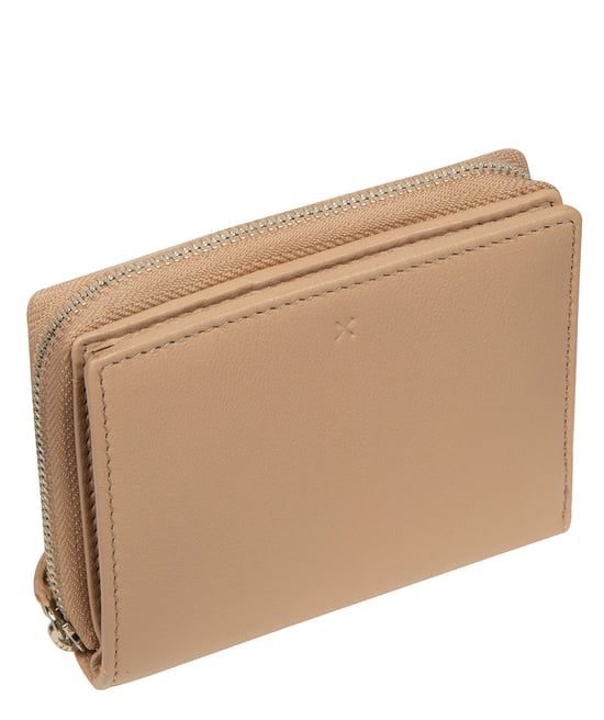'Lilia' Latte Leather Purse - Image 3