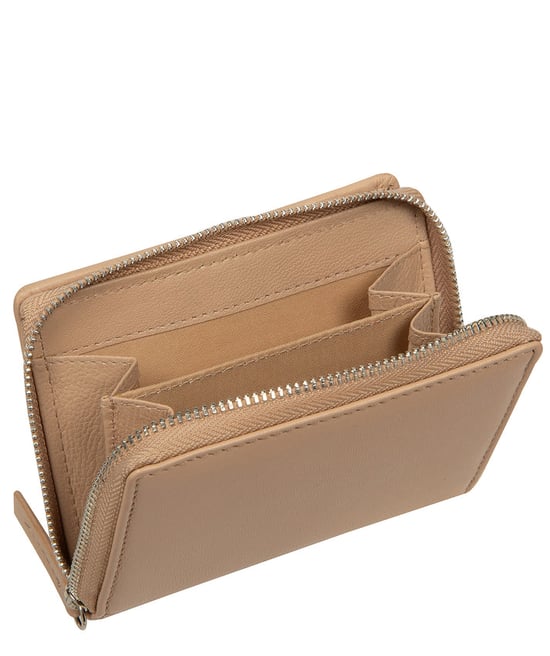 'Lilia' Latte Leather Purse - Image 4