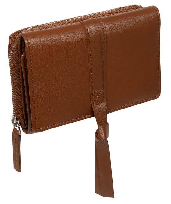 'Eugenia' Tan Leather Purse - Image 4