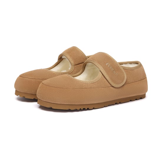 EVER AU Australia Women Teal Adjustable Strap Sheepskin Slippers - Image 4