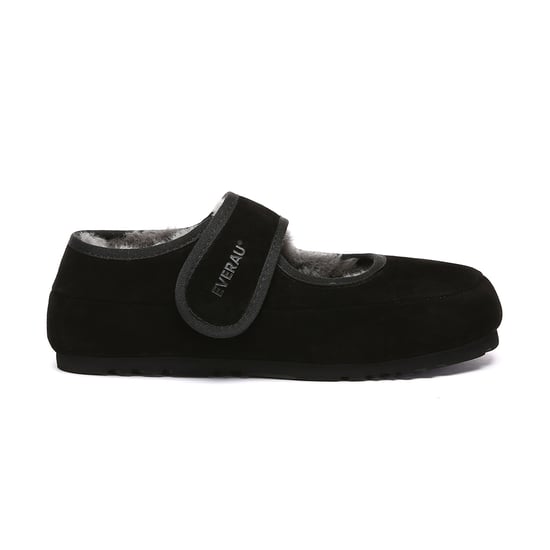 EVER AU Australië Dames Teal Verstelbare Band Schapenvacht Slippers - Image 1