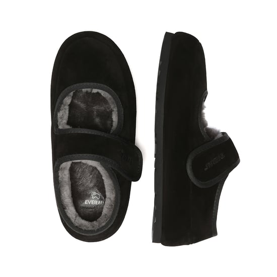 EVER AU Australia Women Teal Adjustable Strap Sheepskin Slippers - Image 3