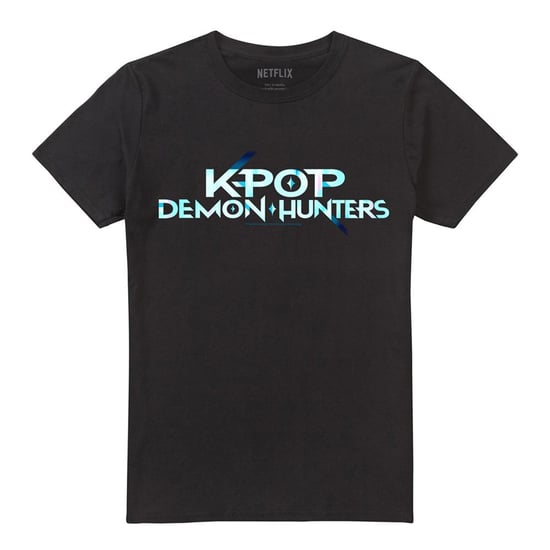 K-Pop Demon Hunters Unisex T-Shirt med logotyp för vuxna (Svart) - Image 1