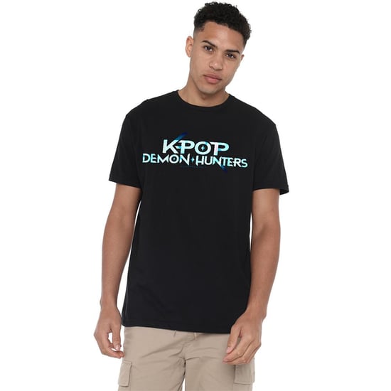 K-Pop Demon Hunters Unisex T-Shirt med logotyp för vuxna (Svart) - Image 4