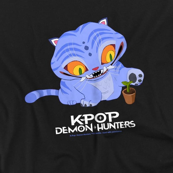 K-Pop Demon Hunters Kinder/Kids Schattig Derpy Tiger T-shirt (Zwart) - Image 2