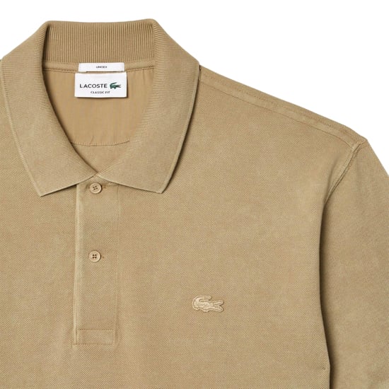 Lacoste Unisex Volwassen Orginal L.12.12 Gewassen Klassieke Polo Shirt (Beige) - Image 3