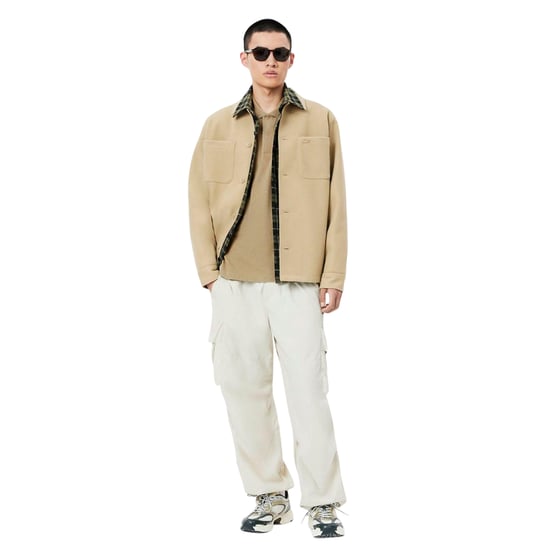 Lacoste Unisex Volwassen Orginal L.12.12 Gewassen Klassieke Polo Shirt (Beige) - Image 4