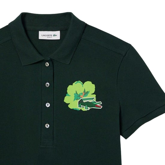 Lacoste Dames L.12.D Mini Pique Stretch Slim Polo Shirt (Groen) - Image 3