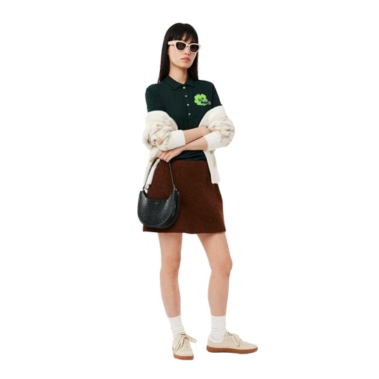 Lacoste Dames L.12.D Mini Pique Stretch Slim Polo Shirt (Groen) - Image 6