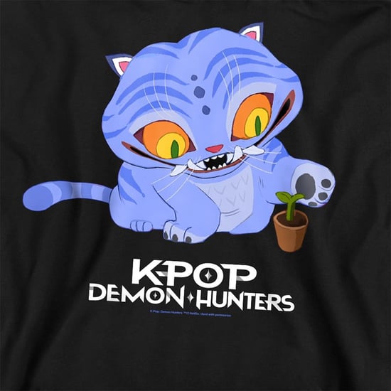 K-Pop Demon Hunters Unisex Adult Cute Derpy Tiger Sweatshirt (Black) - Image 2
