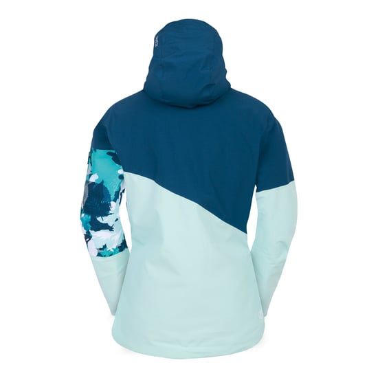 Dare 2B Womens/Ladies Leaf Print Ski Jacket (Moonlight Denim/Water Ballet) - Image 2