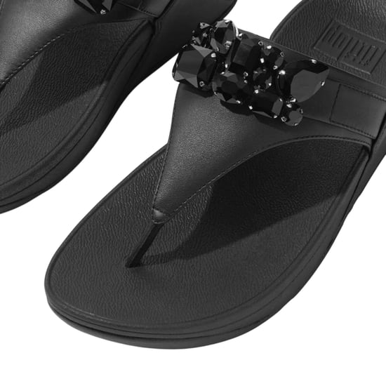 Fit Flop Dames/Dames Lulu Leren Sandalen (Zwart) - Image 6