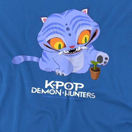 K-Pop Demon Hunters Childrens/Kids Cute Derpy Tiger T-Shirt (Royal Blue) - Image 2