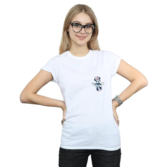 Disney Dames/Dames Minnie Mouse Dansende Borst Katoenen T-Shirt (Wit) - Image 2