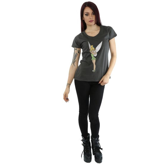Disney Womens/Ladies Classic Tinkerbell Cotton T-Shirt (Light Graphite) - Image 3