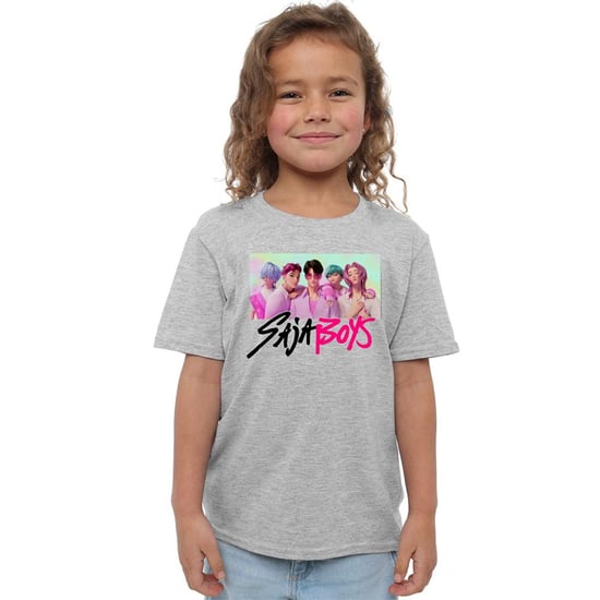 K-Pop Demon Hunters Childrens/Kids Saja Boys Photo Frame T-Shirt (Heather Grey) - Image 4