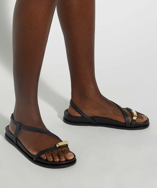 Dune Ladies Lyn - Gold Toe Trim Sandals - Image 3