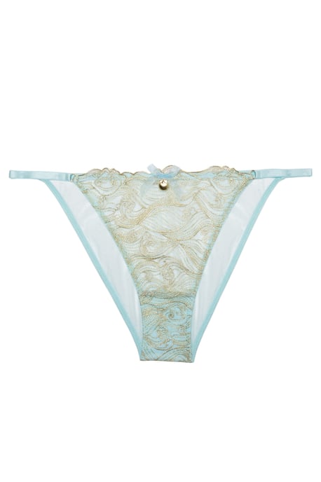 Playful Promises Ayaka Blue Wave Embroidery Tanga Brief - Image 3