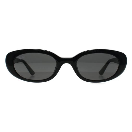 Ray-Ban Oval Womens Polished Black Dark Grey RB4441D Bio Based - Image 1