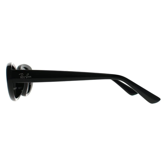 Ray-Ban Oval Womens Polished Black Dark Grey RB4441D Bio Based - Image 3