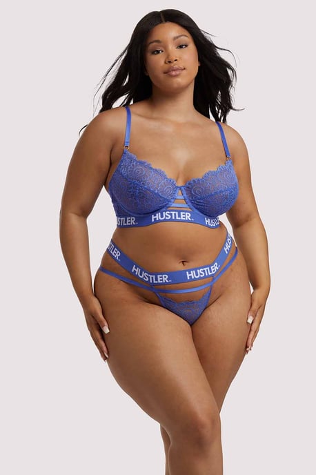 Hustler Branded Lace Thong - Image 1