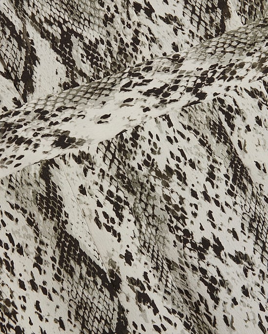 River Island Womens Midi Shirt Dress Grey Long Sleeve Snake Print - Image 4