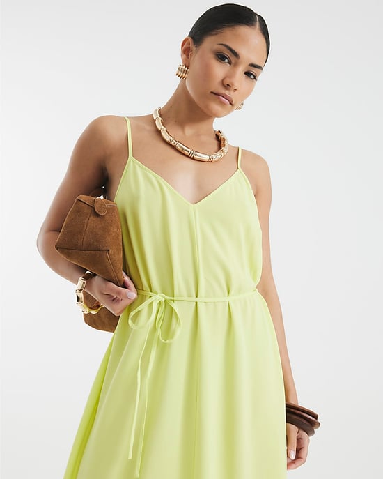 River Island Womens Maxi Dress Petite Lime Sleeveless - Image 2