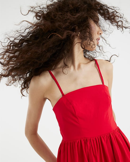 River Island Womens Mini Dress Red Bandeau Bubble Hem - Image 4