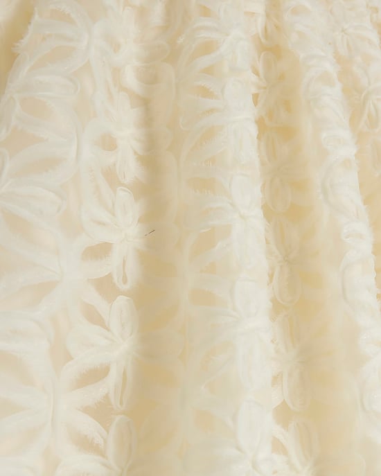 River Island Womens Mini Skater Dress Cream Lace Bandeau - Image 4