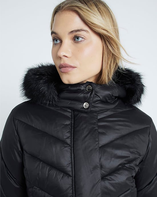 River Island Womens Padded Jacket Black Slim Fit - Image 5
