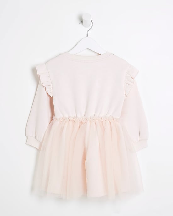 River Island Mini Girls Tutu Dress Pink Necklace - Image 2