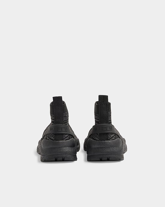 River Island Mini Boys Sock Trainers Black High Top - Image 3