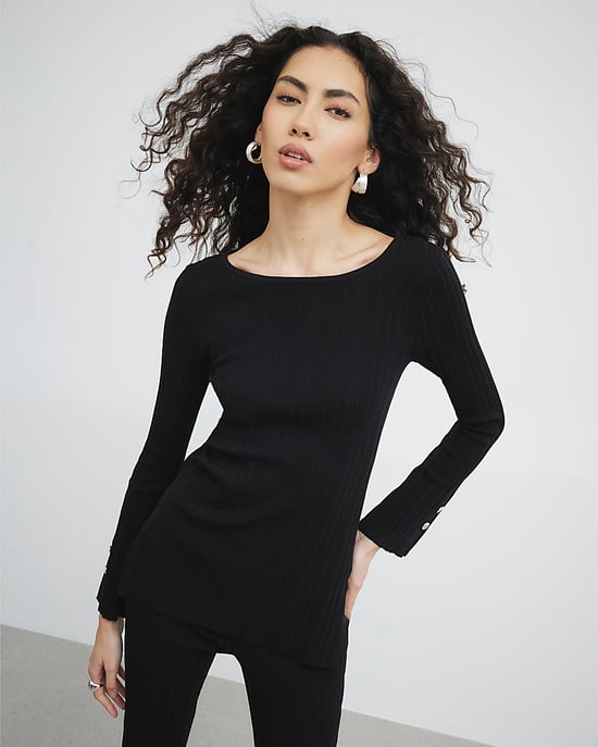 River Island Womens Tunic Top Black - Image 1